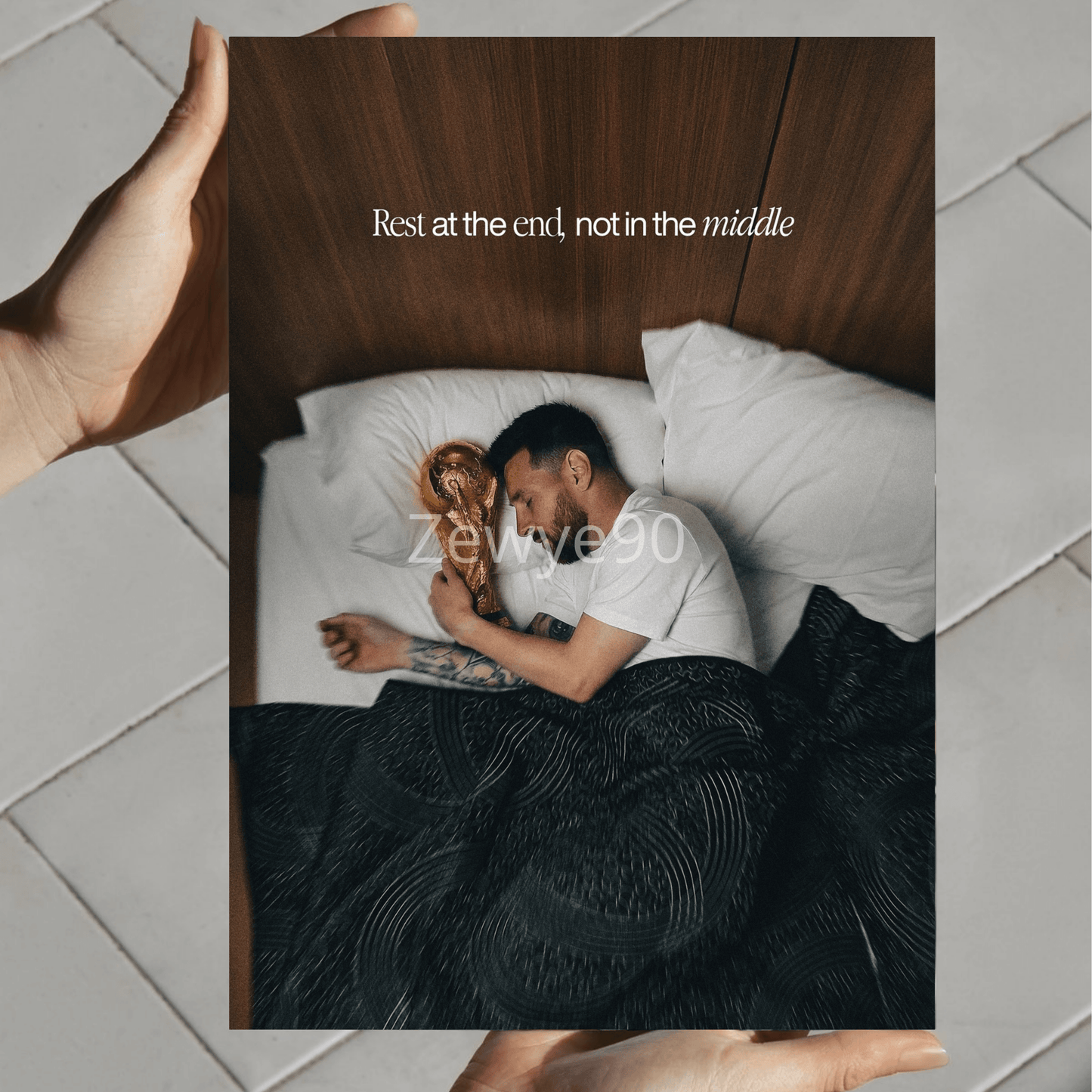 Lionel Messi: Rest at the end.