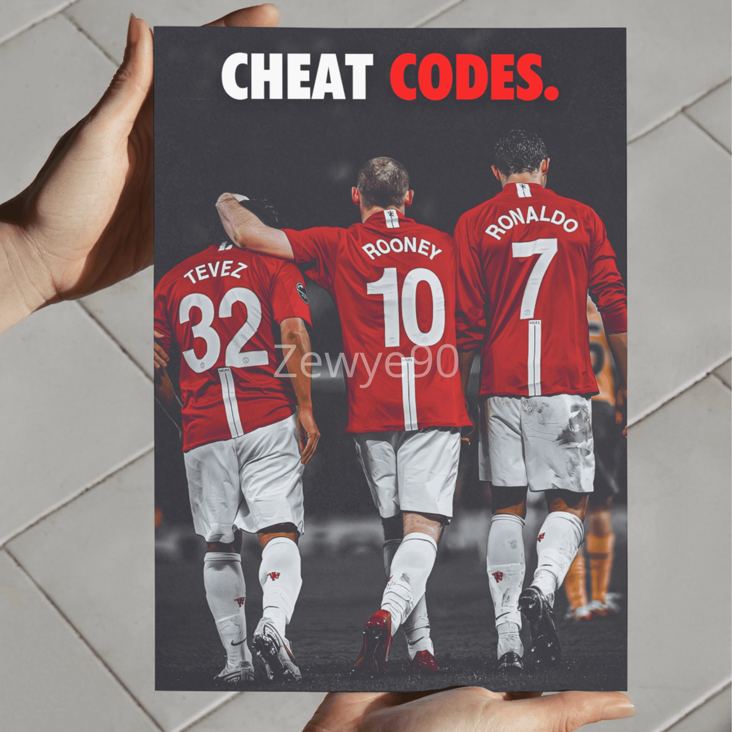 Tevez, Rooney, Ronaldo: Cheat Codes.