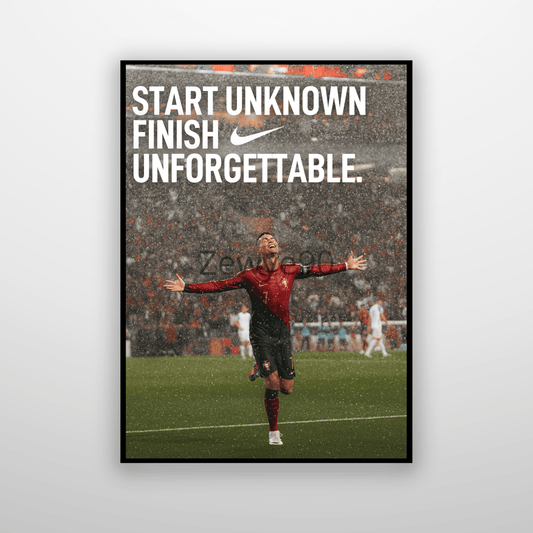 Cristiano Ronaldo: Start Unknown Finish Unforgettable.