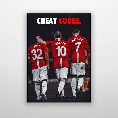 Tevez, Rooney, Ronaldo: Cheat Codes.